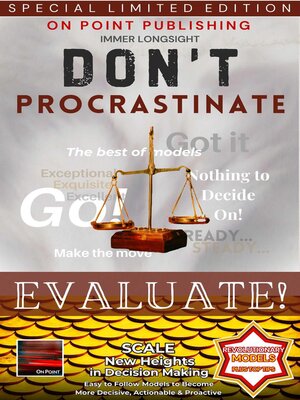 cover image of Don't Procrastinate--Evaluate!